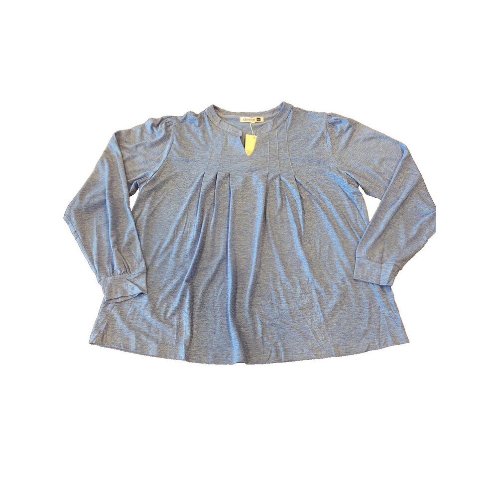 Long Sleeve, Blue, Dressy Tee, Size XXL